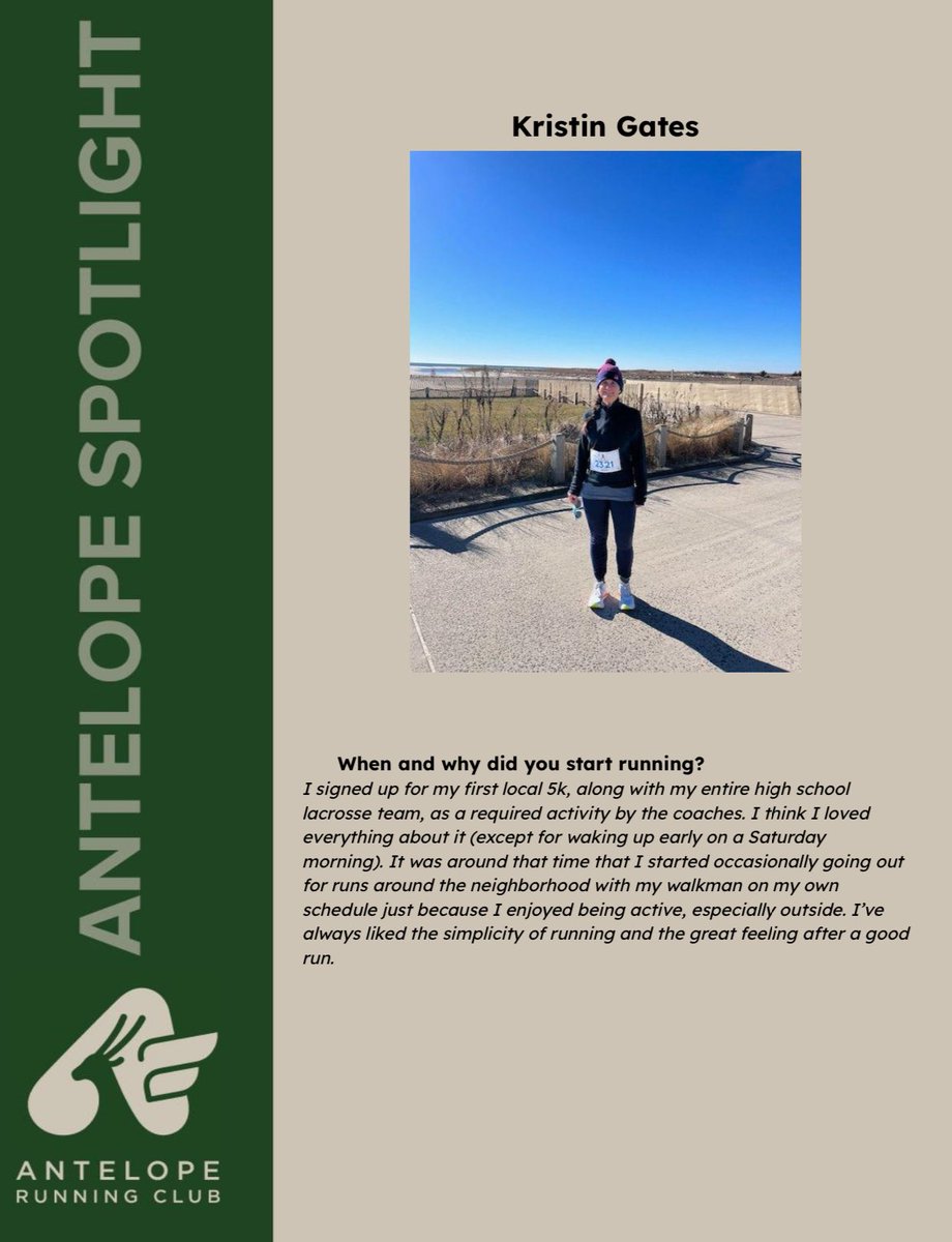 AntelopeRunClub's tweet photo. February’s Antelope Spotlight is Kristin Gates!

Kristin is responsible for all the stellar ARC designs over the years and we can’t thank her enough for donating her time for these designs!You can find her on IG: ke_gates and be sure to thank her too! https://t.co/CQ8zbg24Hq