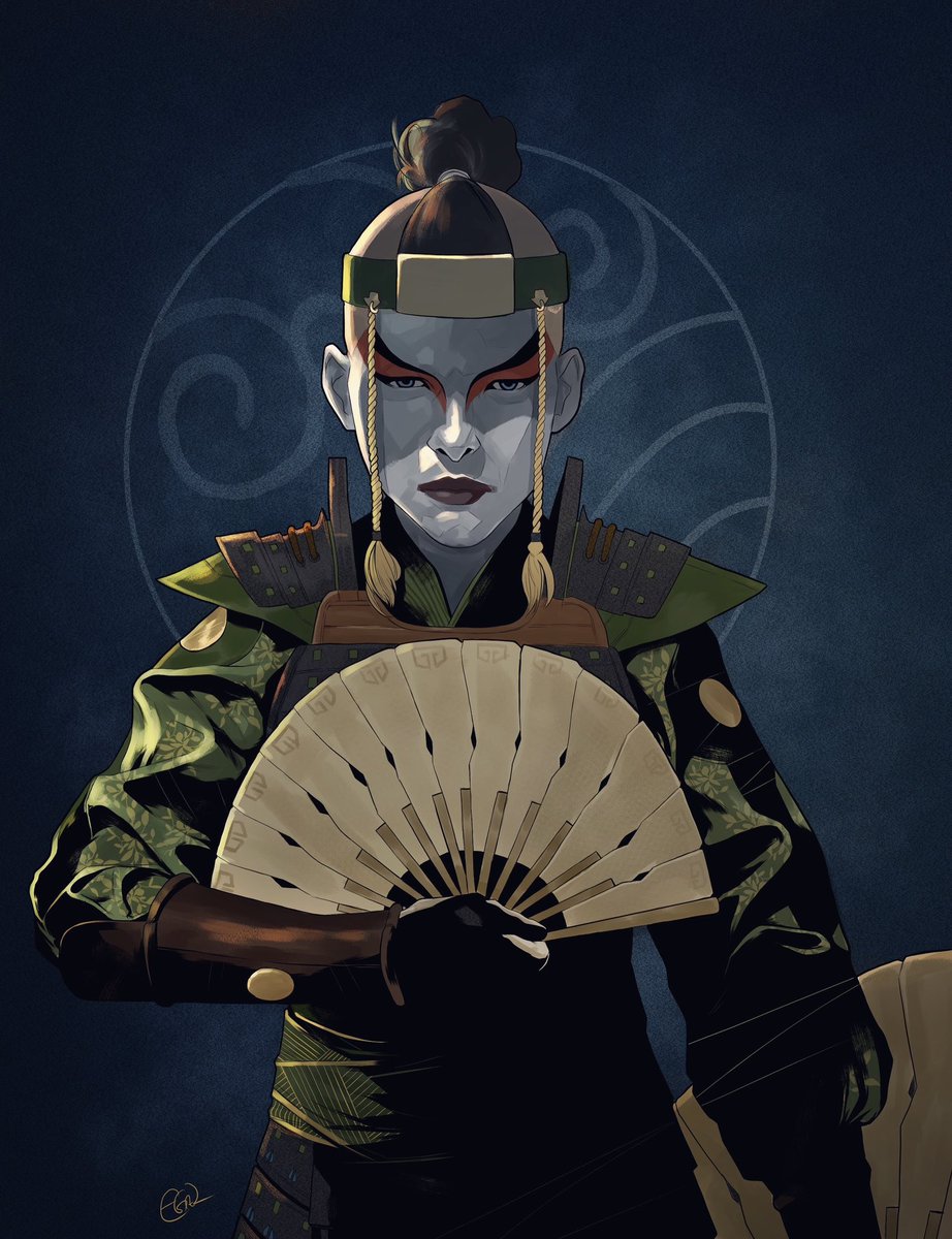 It was a shame not seeing Sokka put on the Kyoshi Warrior make up, but at least I drew it! lol