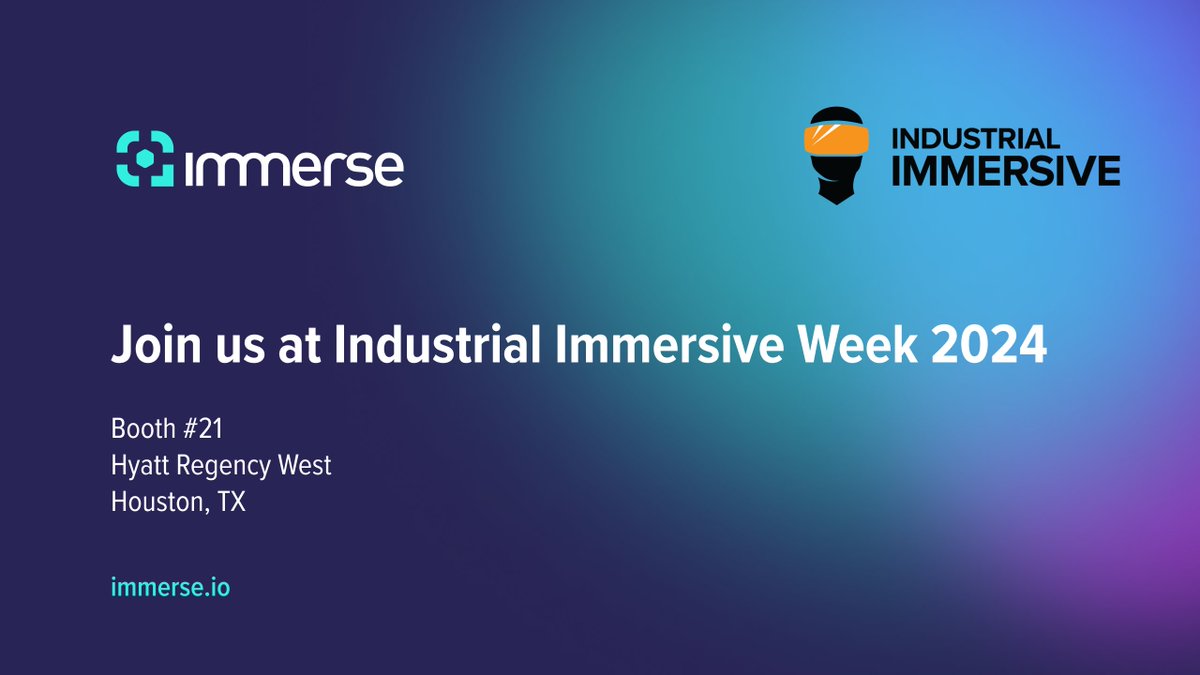 Exciting times ahead at Industrial Immersive Week 2024 in Houston! Join us at MACE booth #21 from March 5-7 for the latest in immersive learning. From VR-enhanced equipment training to safety drills, let's explore how Immerse can amplify your learning journey!  #IIW2024