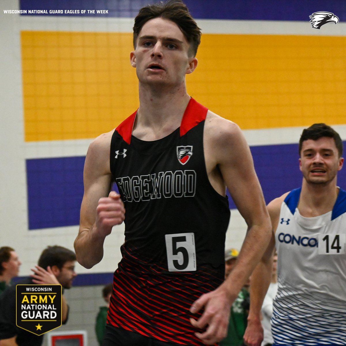 edgewoodeagles's tweet photo. Wisconsin National Guard @EwoodXCTF Student-Athletes of the Week: Paul Carty &amp; @ally_verbs 

🦅Carty member of the 2nd place DMR team that broke the school record. Added a 3rd place finish in the 3K
🦅Verbauwhede collected two podiums: 2nd in the 5K and 3rd in the 3K https://t.co/fLuYWarfAK