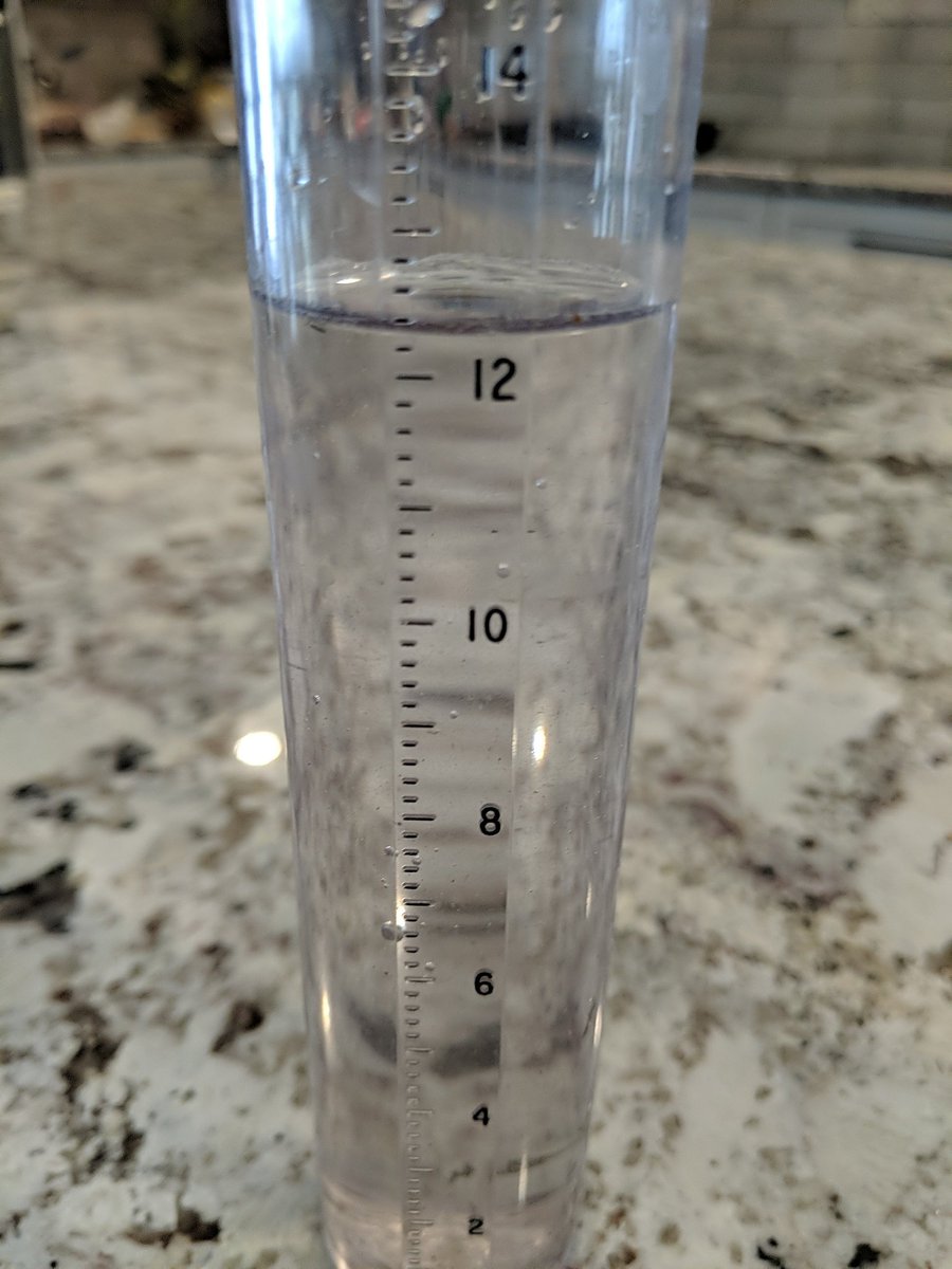 Chris_Dubyah's tweet photo. Tough to measure the amounts but 12.4mm water equivalent in #yegwx #abstorm near the saville center I'd estimate 20cmish https://t.co/WiozyfVXMi