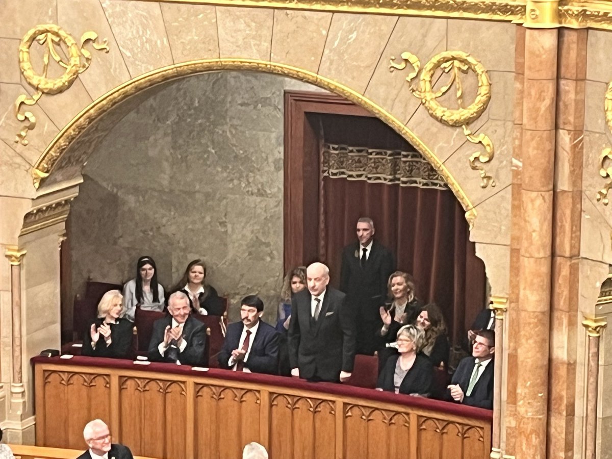 OlegTulea's tweet photo. The Hungarian Parliament elected  Tamás Sulyok, who previously headed the Constitutional Court, as the new president of the country.
Congratulations, Mr. President! https://t.co/ZgNIJ4wZ8j