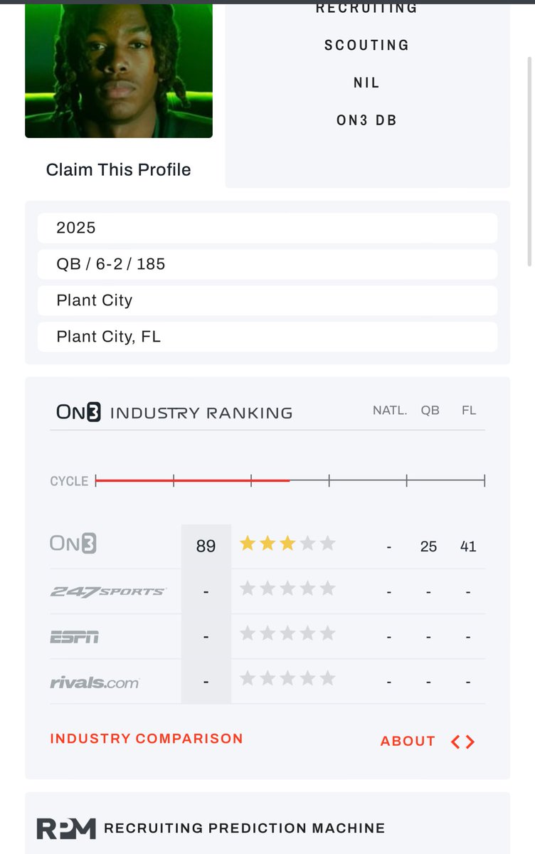 On3 ranked ! @MohrRecruiting @PlantCityFB @_housecall @Coachwbbaker