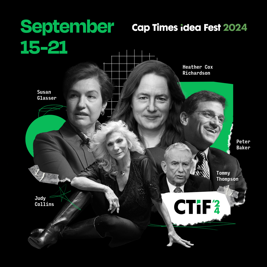 ‼️ SAVE THE DATE ‼️ #CapTimesIdeaFest returns Sept. 15-21!

Speakers coming to Madison for this year's festival include @HC_Richardson, @TheJudyCollins, @peterbakernyt, @sbg1, @TommyThompsonWI + many more yet to be announced.

👉 More info: captimes.com/opinion/paul-f….