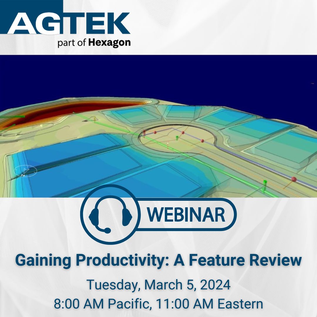 AGTEKDirtSimple's tweet photo. Join us for a #webinar exploring some of the most useful and often overlooked features in Gradework, Materials, and Underground. We will examine the practical application of new and existing features to enhance your current workflows.
Sign up here: https://t.co/TwRx7sm7mB
#AGTEK https://t.co/bApxyrjgYg