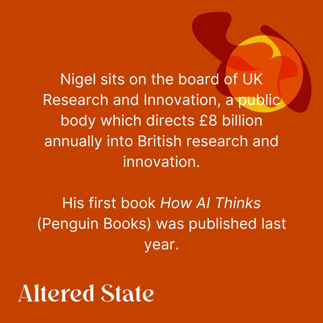 Meet our panel for AI - IT'S THE END OF THE WORLD AS WE KNOW IT April 24 @HenAndChicken

1/3 Nigel Toon co-founder of @graphcoreai

Tickets & #studentdiscount 
headfirstbristol.co.uk/whats-on/hen-c… 

#AI #artificialintelligence #technology #talks #bristol #bristolevents #southville #iteotwawki