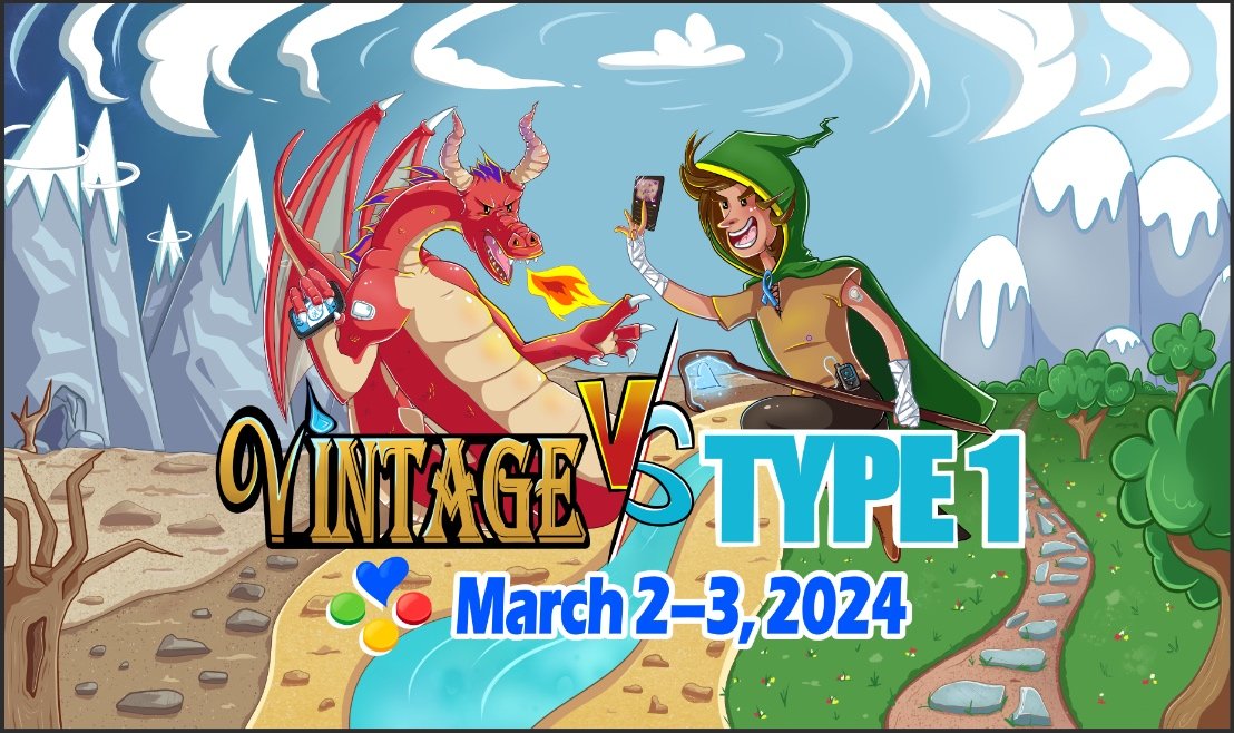 BT1D_Play's tweet image. ✨Vintage VS Type 1✨
Join us this weekend for a @MagicOnline showcase featuring celebs from the Magic: The Gathering community!
Donate to put stipulations on which cards players can draft and receive some limited edition Magic Online goodies! All benefiting @JDRF 🧙♂️
🗓️ March…