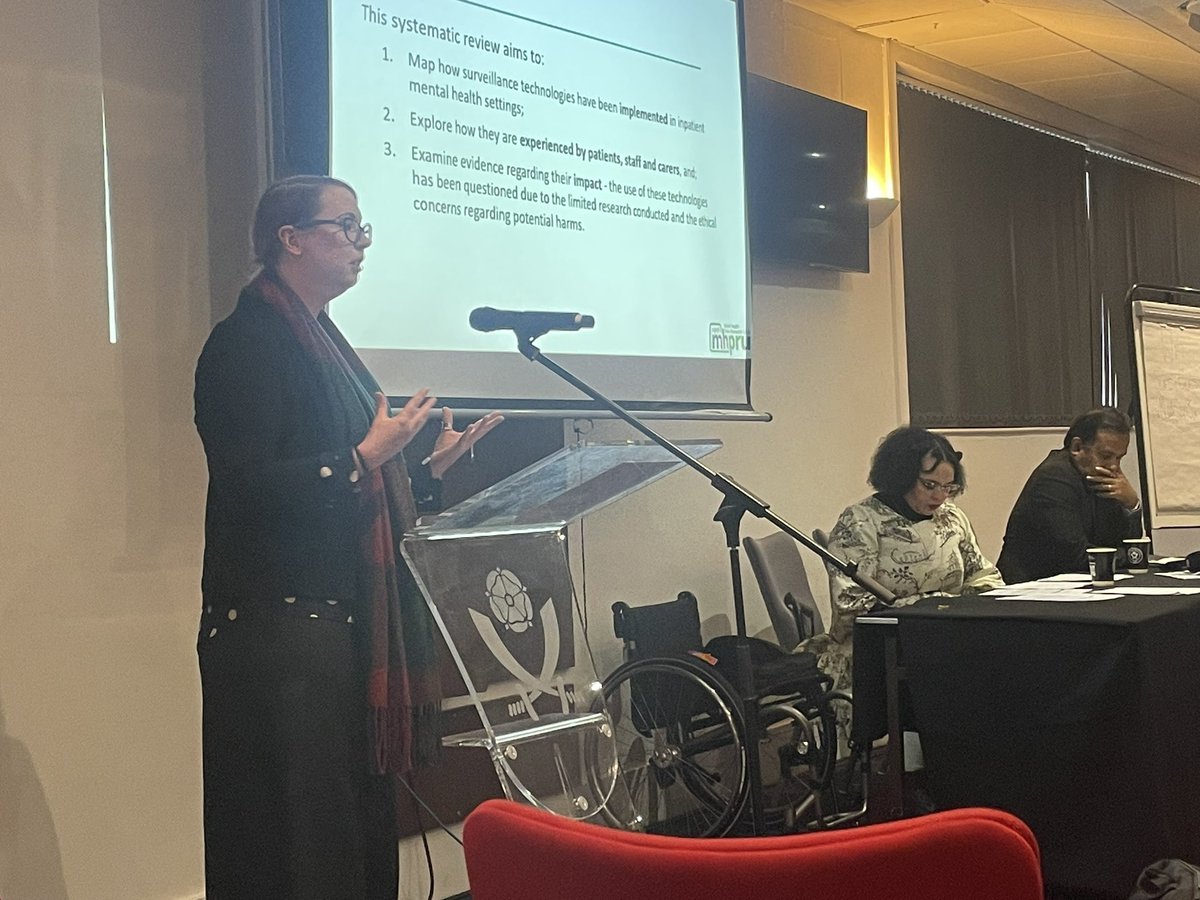 Very proud of the team that presented and commented on the <a href="/MentalHealthPRU/">Mental Health Policy Research Unit</a> work on surveillance technologies in mental health today. Thank you, <a href="/unafoye/">Una Foye</a>, Jess Griffiths, <a href="/acgrundy/">Dr Andrew Grundy PhD (acgrundy.bsky.social)</a> and Georgia Johnson and to @RRowanOlive for her fine words.