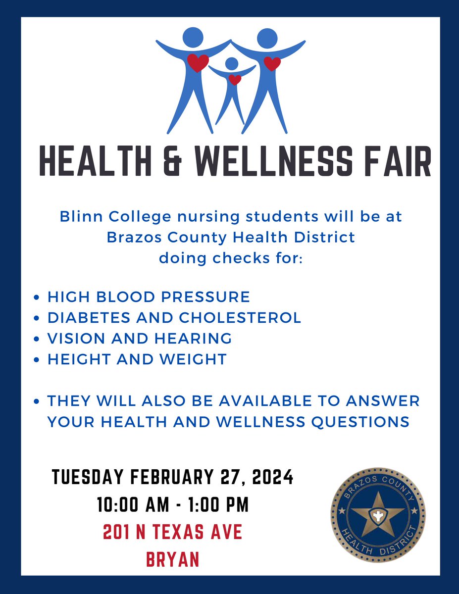 Brazos County Health District tweet media