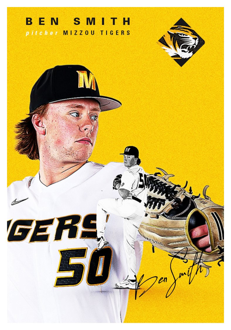 Freshman RHP 𝗕𝗲𝗻 𝗦𝗺𝗶𝘁𝗵 is ready to make his mark for #Mizzou in 2⃣0⃣2⃣4⃣
✅ Two-time first-team MHSBCA All-State pick for Springfield Catholic HS
✅ Fanned 80 hitters with a 2.30 ERA as a senior
✅ Led the Irish to back-to-back state runner-up finishes

#MizzouNOW | 🐯⚾️