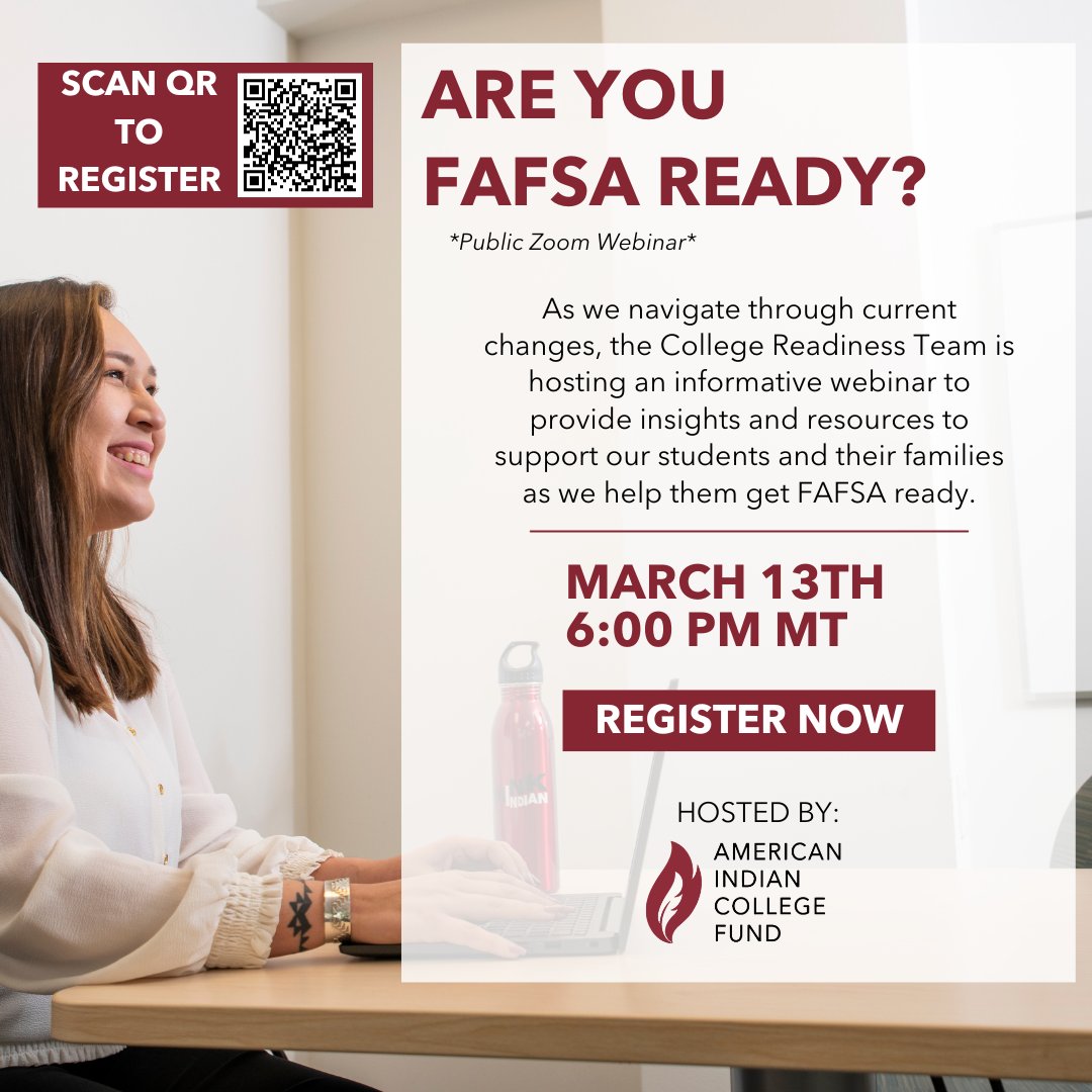 🎓 Get ready for financial success! Join the College Fund on March 13th for a session on preparing for FAFSA. Equip yourself with the knowledge to secure financial support for your education. Mark your calendar! 📅 #FAFSAReady #FinancialAid #CollegeFund #EducationSupport