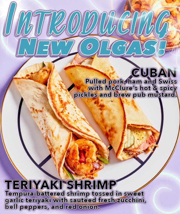 💲 5️⃣ Teriyaki Shrimp Olga, Cuban Olga or Falafel Olga❗ Our newest innovations are just $5 when you mention CUBANOLGA or order at order.olgas.com with code CUBANOLGA. Come get the great tastes 👅 One per order. Not valid with any other offer. Valid 2/23 - 3/7.