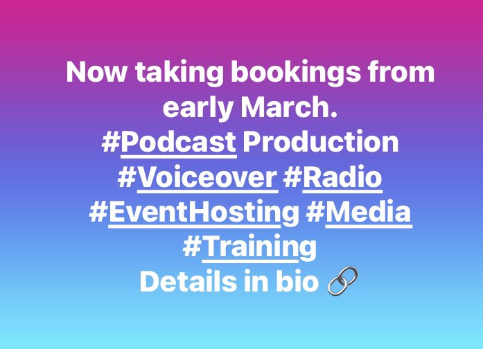 📣 Are you looking for audio services or an event host? 🎙️ Are you thinking about recording a podcast but don’t know where to start or have the equipment? Get in touch if you’d like to know how I could help you. Details in bio or facebook.com/dalenealmedia Please RT 🙏🏻 #podcast