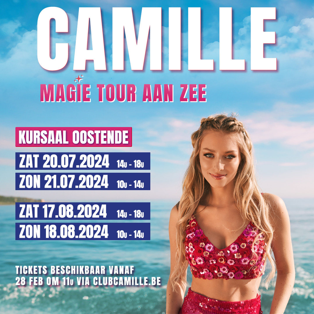 Gracia Live (@gracialivebel) on Twitter photo Maak je klaar voor een betoverende zomer! ๐โจ <a href="/dhont_camille/">camille_dhont</a> komt in juli en augustus naar het Kursaal Oostende met haar 'MAGIE-tour aan zee'.
๐๏ธ De ticketverkoop start nu woensdag, 28 februari om 11u op gracialive.be Maak je klaar voor een betoverende zomer! ๐โจ <a href="/dhont_camille/">camille_dhont</a> komt in juli en augustus naar het Kursaal Oostende met haar 'MAGIE-tour aan zee'.
๐๏ธ De ticketverkoop start nu woensdag, 28 februari om 11u op gracialive.be