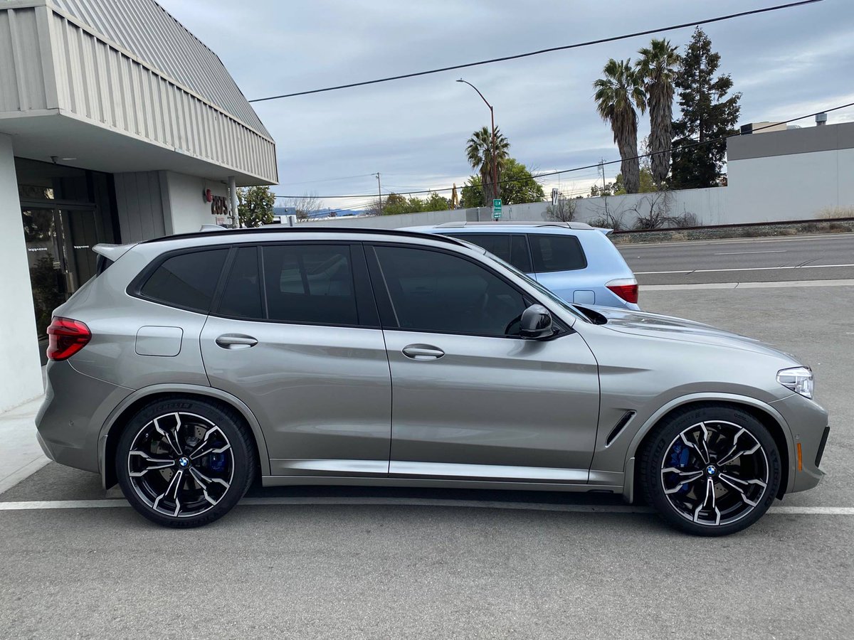 2020 BMW X3M Competition. This family hauler can really haul! Great looking SUV and nice rims. Fun to work on this one. #windowsticker #monroney #ultimatedrivingmachine #x3m #bavaria #germany
