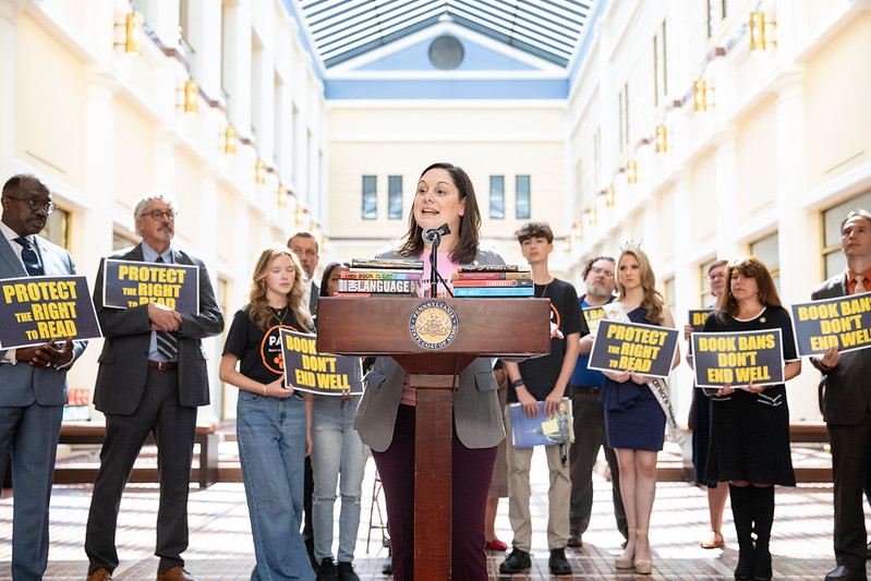 February is #LibraryLoversMonth! 

And we love libraries so much that we want to protect them from discriminatory book bans.

<a href="/SenCappelletti/">Senator Amanda Cappelletti</a> has introduced a bill that would prohibit partisan book bans in Pennsylvania libraries.  

Learn more 🔻 legis.state.pa.us/cfdocs/Legis/C…
