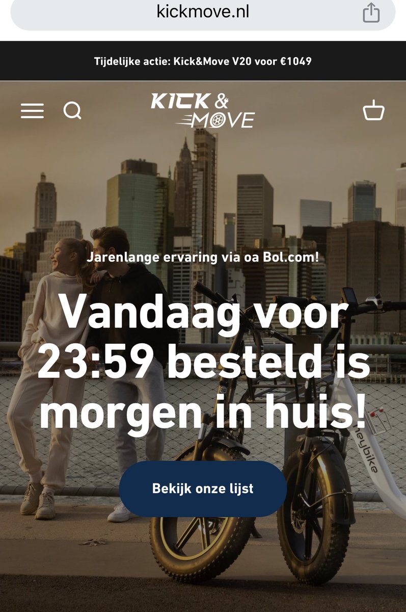 ziekenverzorger's tweet image. Iemand ervaring met dit bedrijf #kickmove in #almere ? #dtv Verkopen #online #fatbikes via #bolcom #webwinkel #internet #fatbike @bol_com @avrotrosradar