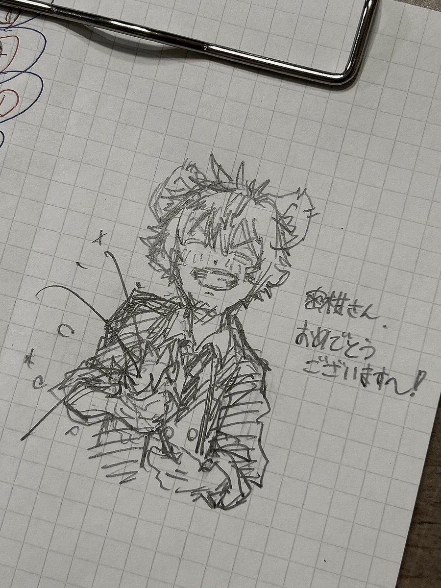 @mikan__kankitsu ワーーー‼️遅ばせながらおめでとうございます👐❕例の垢でもお世話になってます🙏蜜柑さんのラギブチ凄くかわいくて解釈も一致で大好きです🫶🫶
とてもrkgkぶっちですがお納めください…☺️ 