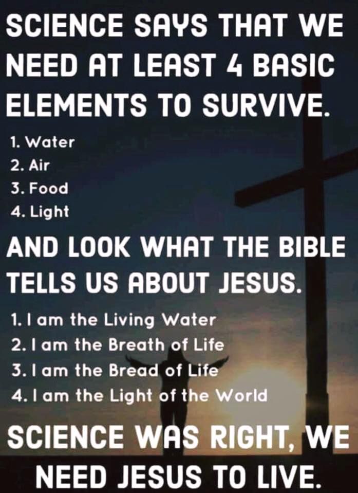 We need Jesus! He is the great I AM! #breadoflife #breathoflife #livingwater #YourNLTBelleglade #NLTBG #NLTBelleGlade #FLUPCI #BelleGlade #Apostolic #Pentecostal #Acts238