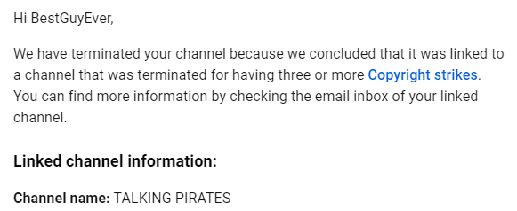 Last night BestGuyEver, the YouTube channel I've cultivated for 9 years, was terminated (w/ all others I own). IMMEDIATE action must be taken to reverse this chain of events. I still await @TeamYouTube's answer. Please @ them w/ this message. Let them know this matters to you.