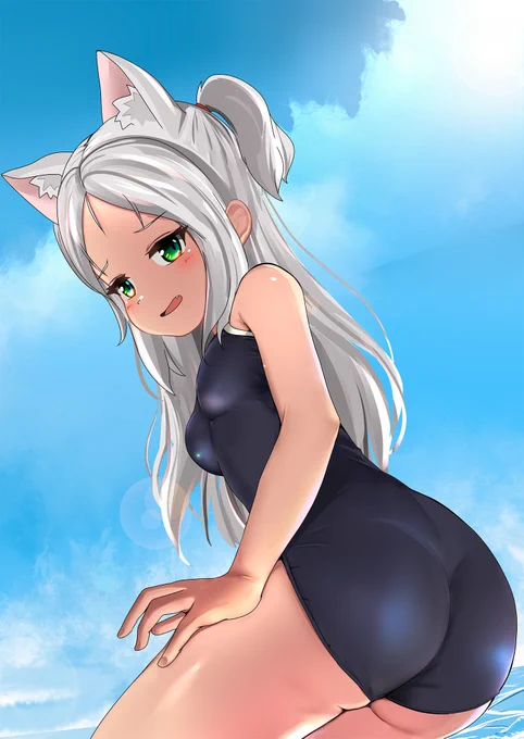 シムスク水をガン見し隊#アズールレーン#AzurLane #碧藍航線 