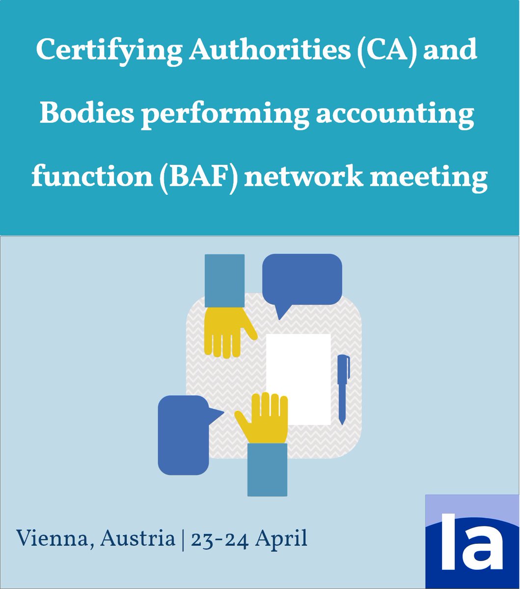 Join the Certifying Authorities (CA) and Bodies performing accounting function (BAF) network meeting on 23 and 24 April in Vienna, Austria. Find our more here: interact.eu/events/82