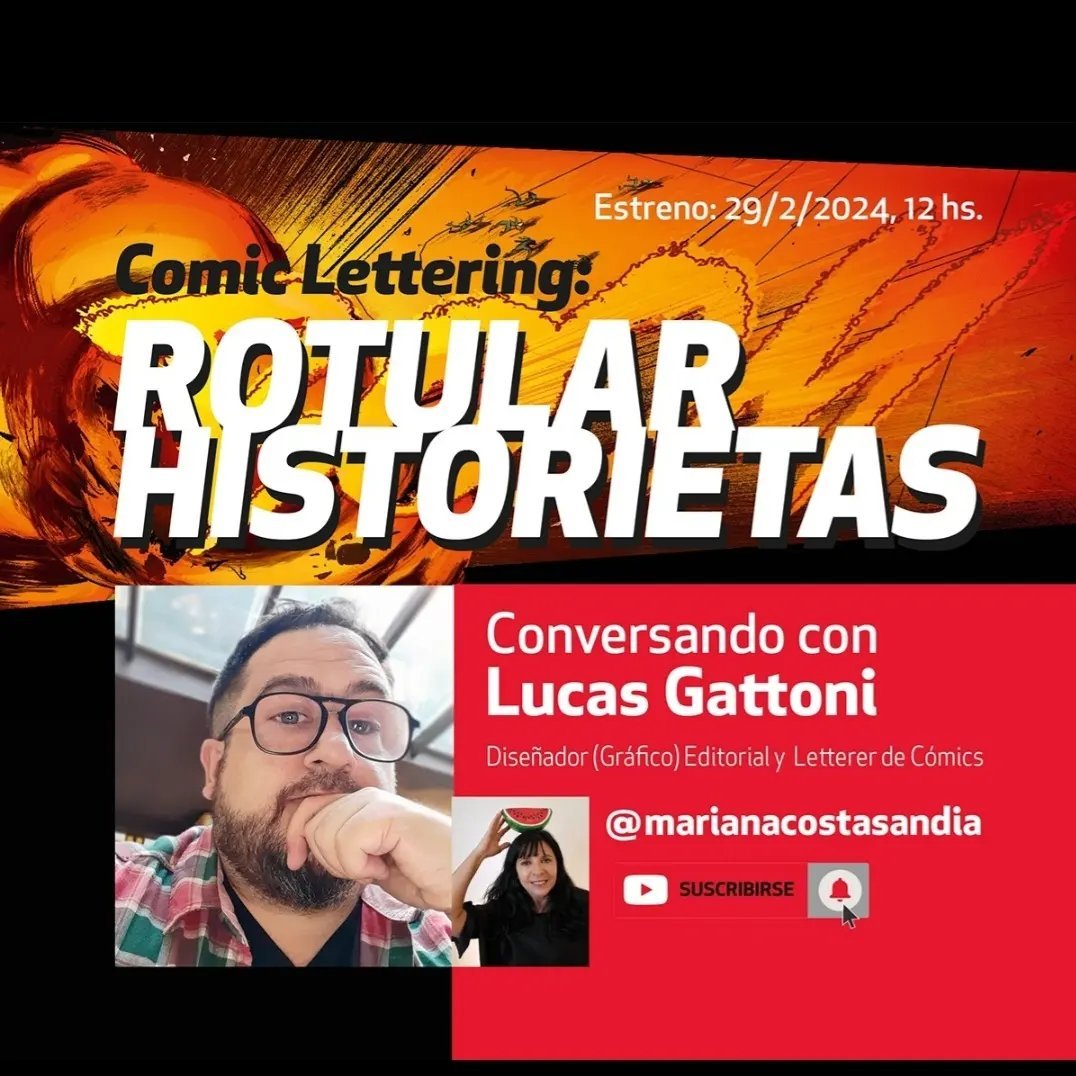 LetteringBear's tweet photo. #SpanishAlert Este próximo 29 de febrero, míticamente conocido como el cumpleaños de Superman, se estrena una conversación que tuvimos sobre rotulado de cómics con una genia del Diseño Gráfico. Estén atentos, ¡pueden subscribirse ya! https://t.co/qOEoZd8KV4 #bluebeetle #rotulado https://t.co/Nx6deOgk3P