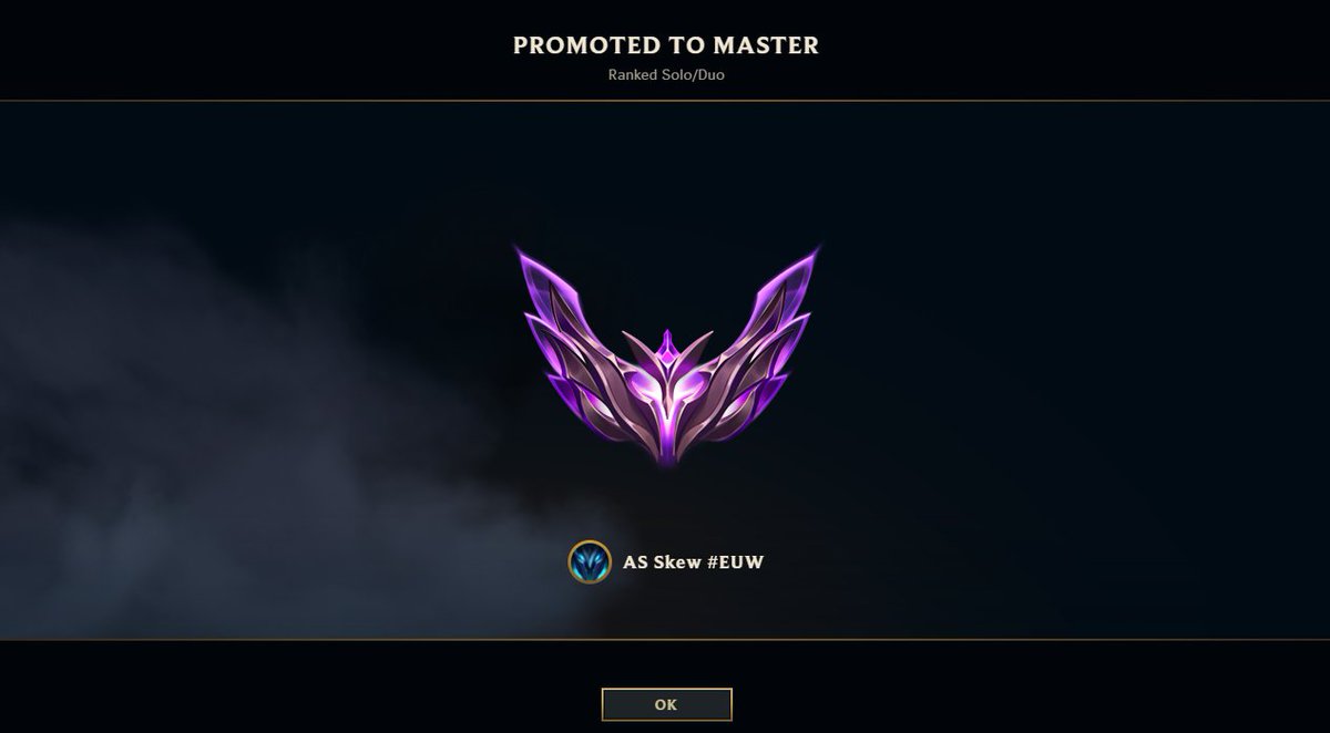 I cant believe it, nach all der Zeit all den Ups und Downs, hab ich es tatsächlich geschafft das erste mal Master zu kommen. Special Thanks gehen raus an <a href="/CozyIceTea/">Cozy</a> und <a href="/Jomans9/">Jomans</a>. Beide haben mich zu großem Teil im Laufe meiner League Laufbahn da hin gepusht wo ich jetzt bin :)