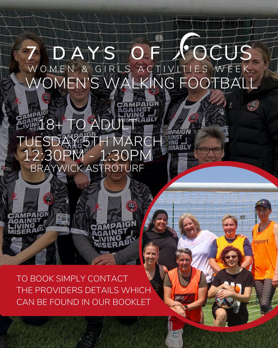 Our Women's Walking Football session has been a huge success and is continuing to grow 👏 Come down and give it a go with us during our Women and Girls Activities Week with @LeisureFocus. Details can be found at maidenheadunitedfc.org/news/women-gir….