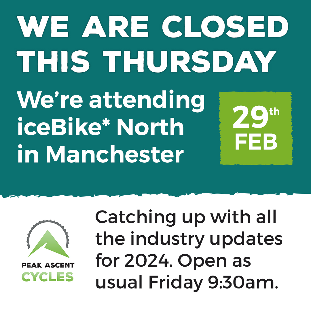 PatsTeamSpirit's tweet photo. WE ARE CLOSED THURSDAY 29TH FEB
We'll be attending iceBike* North at Manchester Velodrome to catch up with our suppliers and other news.
Open as usual from Friday at 9:30am, pop in for a brew if you'd like to hear about what's coming up later this year.

#bikeshop #buxton https://t.co/bt67vt5yc2