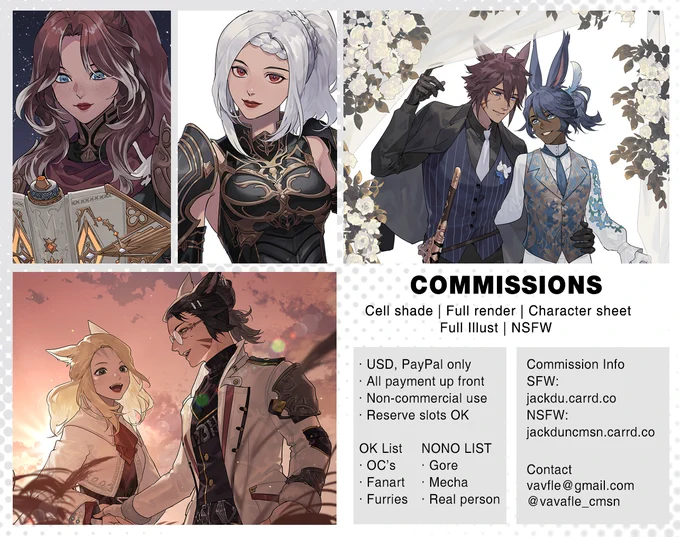 2024 March commissions open! If you are interested, please check out the link below!
-> https://t.co/TU5LsVYEeg
NSFW commission info
-> https://t.co/Iit0GscqE1
-You can reserve slots for April or May! 