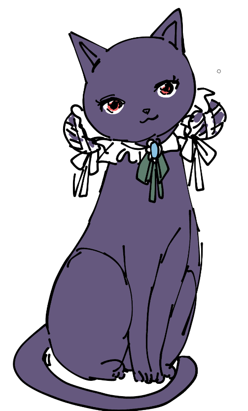 「にゃつきさんについても考えるけど猫むずいんだよな 」|38式(さんぱちしき)のイラスト