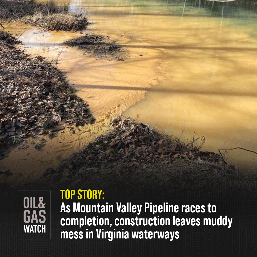 TOP STORY: As #MountainValleyPipeline races to completion, construction leaves muddy mess in Virginia waterways 

Read the full story here: l8r.it/SkX8  

@VCNVAorg @vasierraclub @EnvDefenseFund @PoweredbyFacts @POWHR_Coalition @Wild_Virginia @NPCA @ThirdActVa