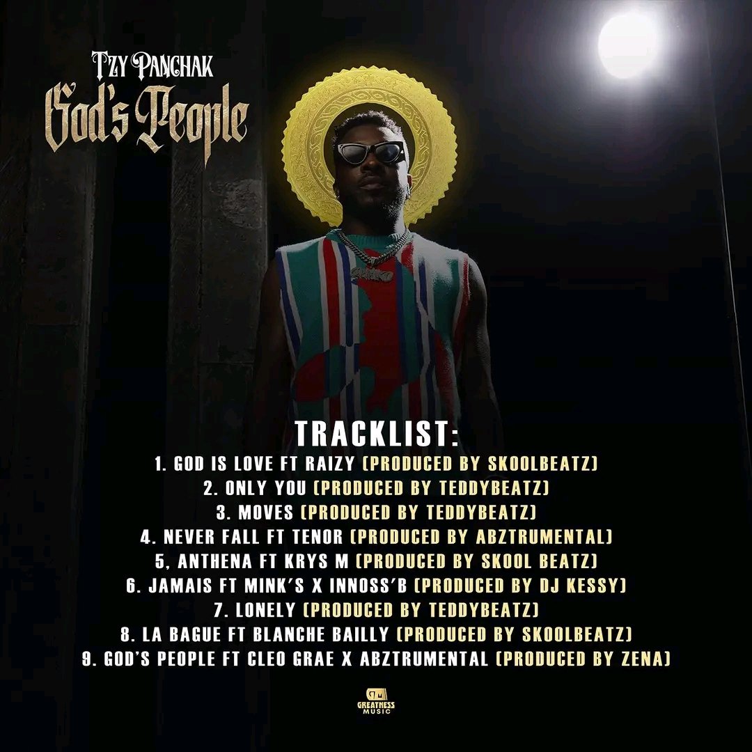 dailyechoes237's tweet photo. Tzy Panchak going Religious with this one; God's People
Cameroonian singer, Tzy Panchak has unveiled the official album cover and tracklist for his second studio album "God's People", scheduled to be released any day from now, probably Friday.
#DailyEchoes https://t.co/y5VZgscizA