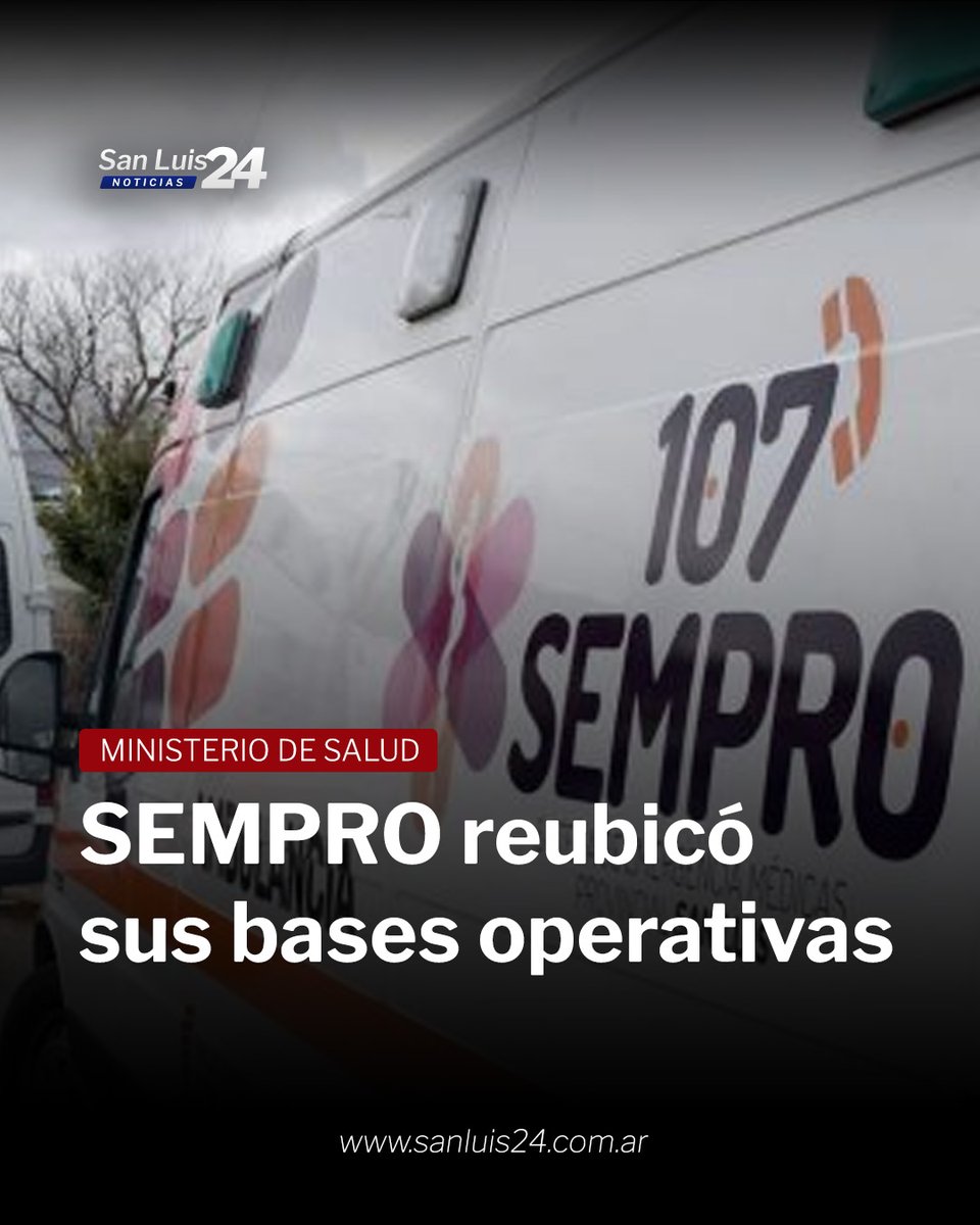 sanluis24ok's tweet image. 📊🚑El Ministerio de Salud reubicó varias de las instalaciones de SEMPRO, de acuerdo a un análisis estadístico de los llamados recibidos al 107 y 911 en el último año.

📰Leé más en sanluis24.com.ar/sempro-reubico…

 #SEMPRO #Salud #Ambulancias #MinisterioDeSalud