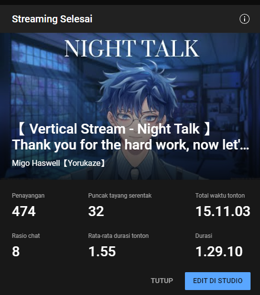 MigoHaswell's tweet photo. Good Evening, Amigo-san tachi!
Otsukare for today stream and we reach the 1k milestone! 🎉
Thank you for the 1k subs, Migo harap dengan ini Migo bisa terus menghibur kalian!😊
But we're not gonna stop here, next is 2k. ✨
Ayo kita capai bareng-bareng ya~ 💙

#MiGoSocial #VtuberID https://t.co/rUAYVlJNXH