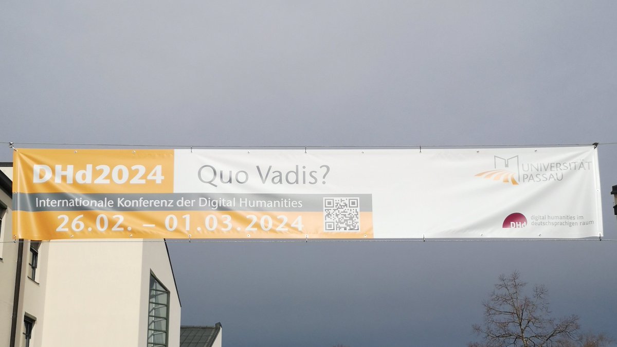 Herzlich Willkommen in Passau! Die ersten Workshops finden schon statt. Wir freuen uns auf eine spannende Woche #dhd2024