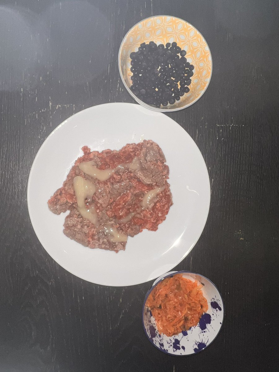 MPfounder's tweet image. If you eat like this…your health, mood, hormones, muscle, strength will be at an all time high, guaranteed. 

Meat, Honey, fruit, bone broth, kimchi, potatoes, eggs will make you feel Superhuman