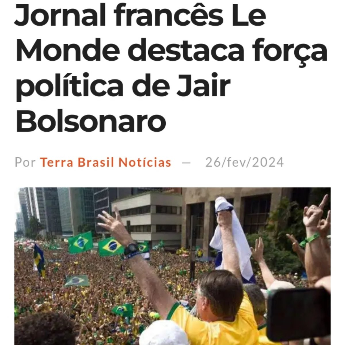 nelsonpaffi's tweet photo. Jornal tradicionalmente esquerdista, sucumbiu diante da verdade dos Patriotas brasileiros.
Não escondeu a verdade e publicou o que de fato aconteceu ontem na Avenida Paulista.