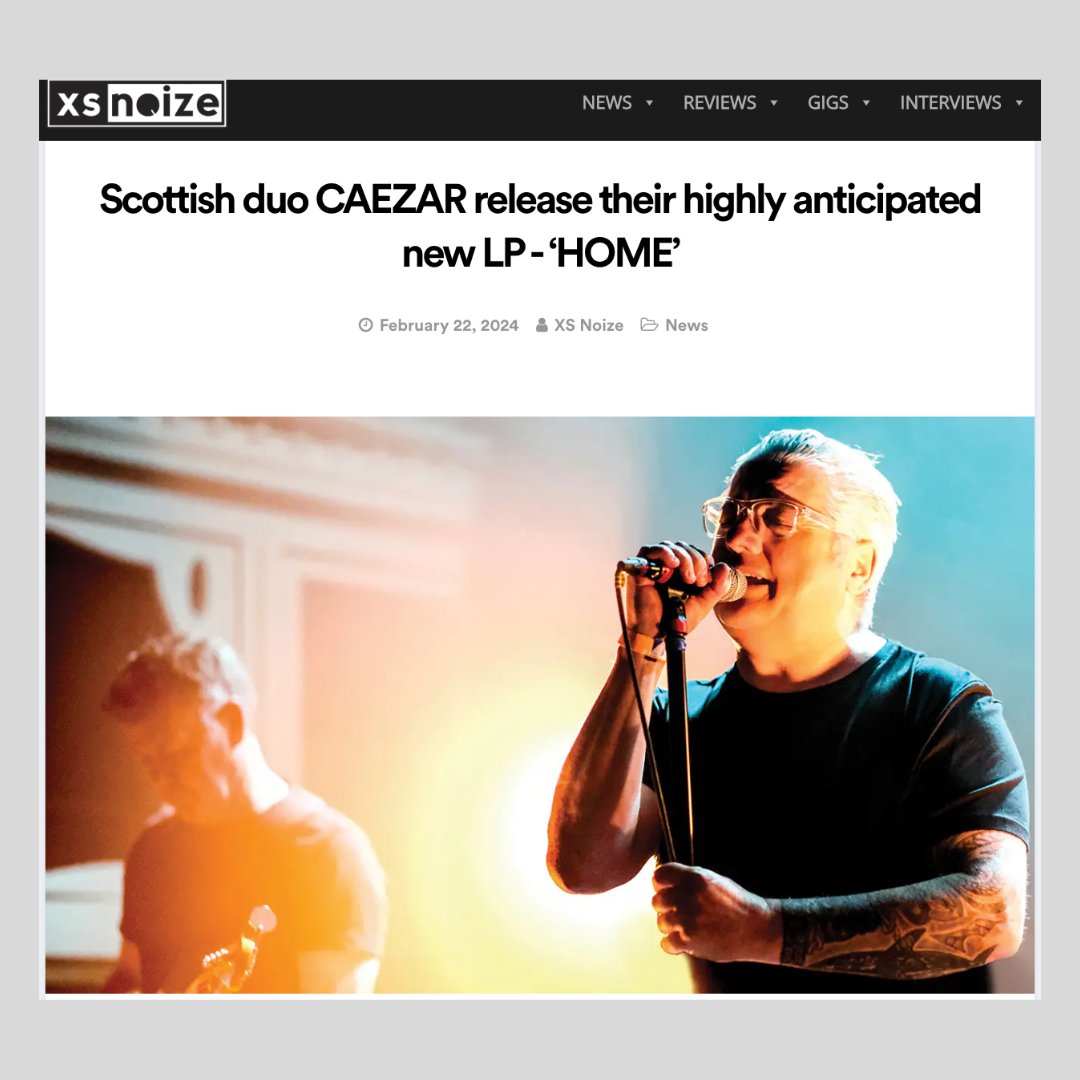 Thanks so much to @xsnoizemusic for their brilliant write-up on our new brand album - HOME - which is available now! Read the article here: loom.ly/iL3tKvo