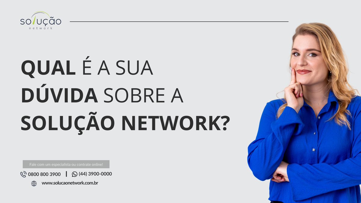 Tire suas dúvidas sobre a Solução Network!

Estamos aqui para desvendar todas as suas dúvidas e ajudá-lo a encontrar a solução perfeita para suas necessidades de conectividade

#SoluçãoNetwork #PertoDeVerdade #MelhorInternet #ProvedorRegional #FibraÓptica #TimeDeFibra #internet