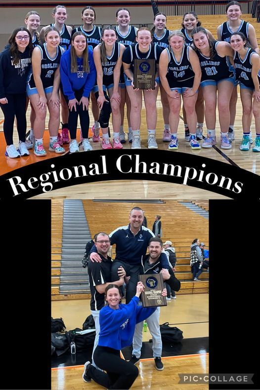 Congratulations to WHS Girls Basketball--Regional Champs!!!  Onto Sectional Sem-Finals vs. Beaver Dam AT Portage HS on Thursday, February 29th, 7:00 pm tip off. Good luck Lady Goslings!  #WuTownProud #wearethegoslings