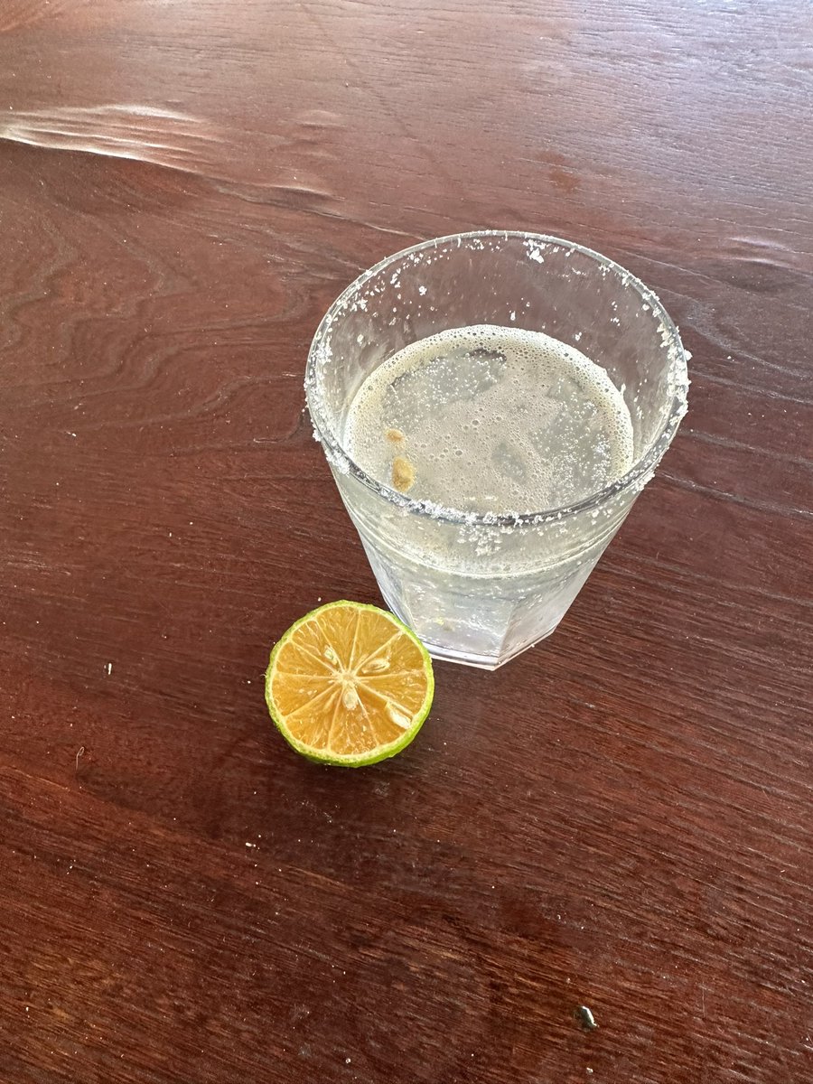 AlpacaAurelius's tweet photo. New favorite hydrating beverage: soda michelada

Sparkling water + lime + salt rim https://t.co/LZmIi7LESj