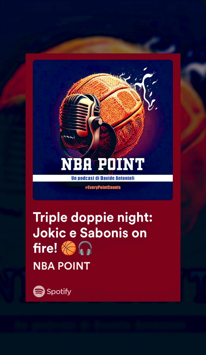 DaViDeAnToNiOLi's tweet image. L’immagine spacca sicuramente di più, no? 😜

➡️ open.spotify.com/episode/4Br80t…

#NBAPOINT #EveryPointCounts #nbaitalia #podcast #podcastitalia