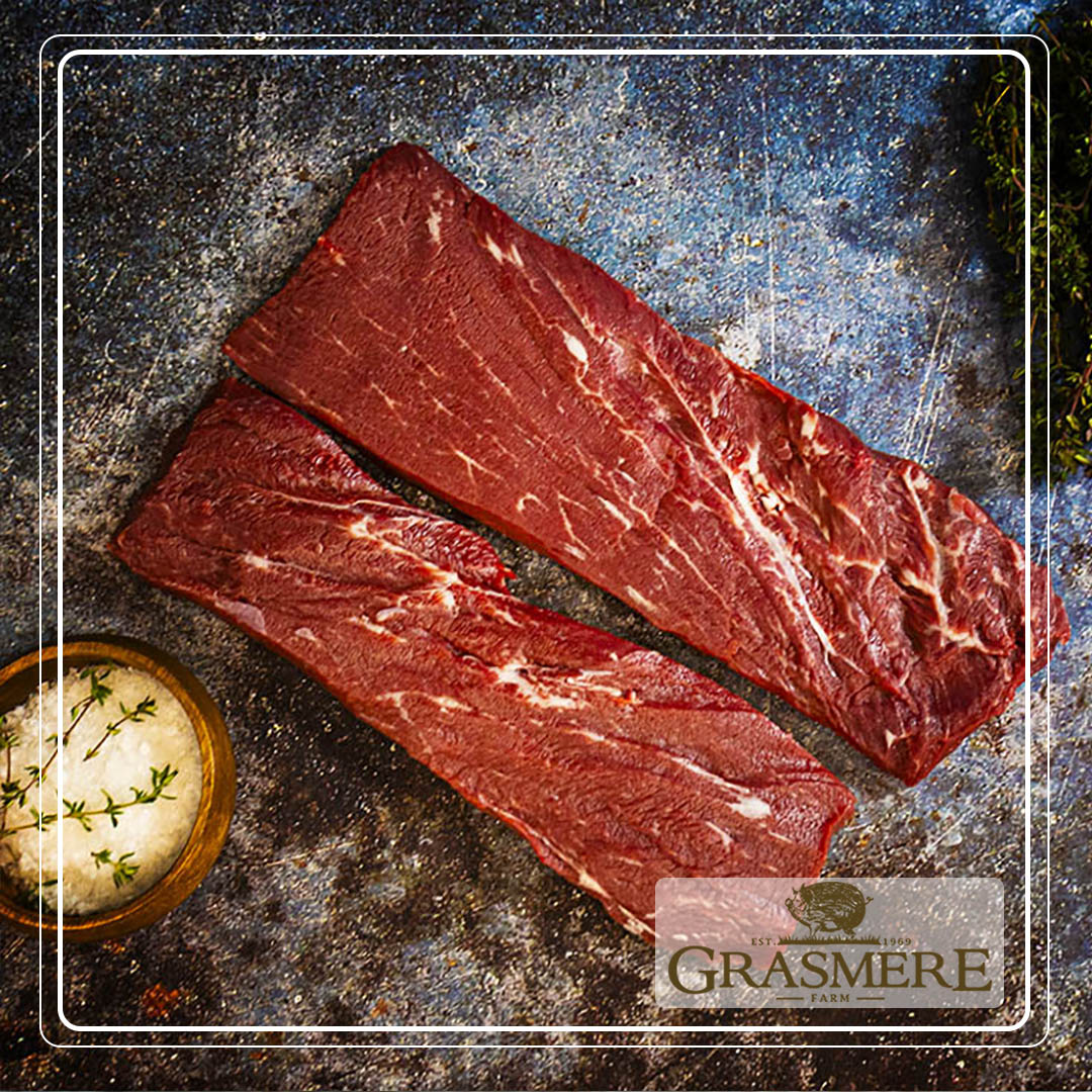 Savour the succulence of Grasmere Farm’s Flat Iron Steak! Tender, flavourful, and locally sourced. Available at our butchers' shops and online. 🥩😋 #GrasmereFarm #FlatIronSteak #LocalFlavour