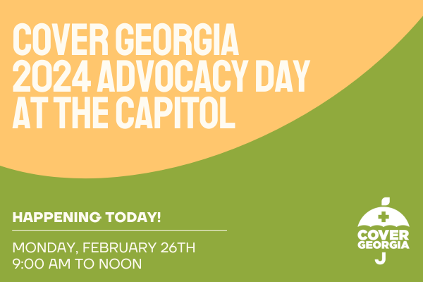 HealthyFutureGA's tweet photo. Today is the day! Cover Georgia's Advocacy Day is here!
Stay tuned to GHF's social media channels today to find more compelling information on why closing the coverage gap is so crucial in Georgia! #ClosetheCoverageGap #CoverGA #GApol https://t.co/LxiA4PbVxT