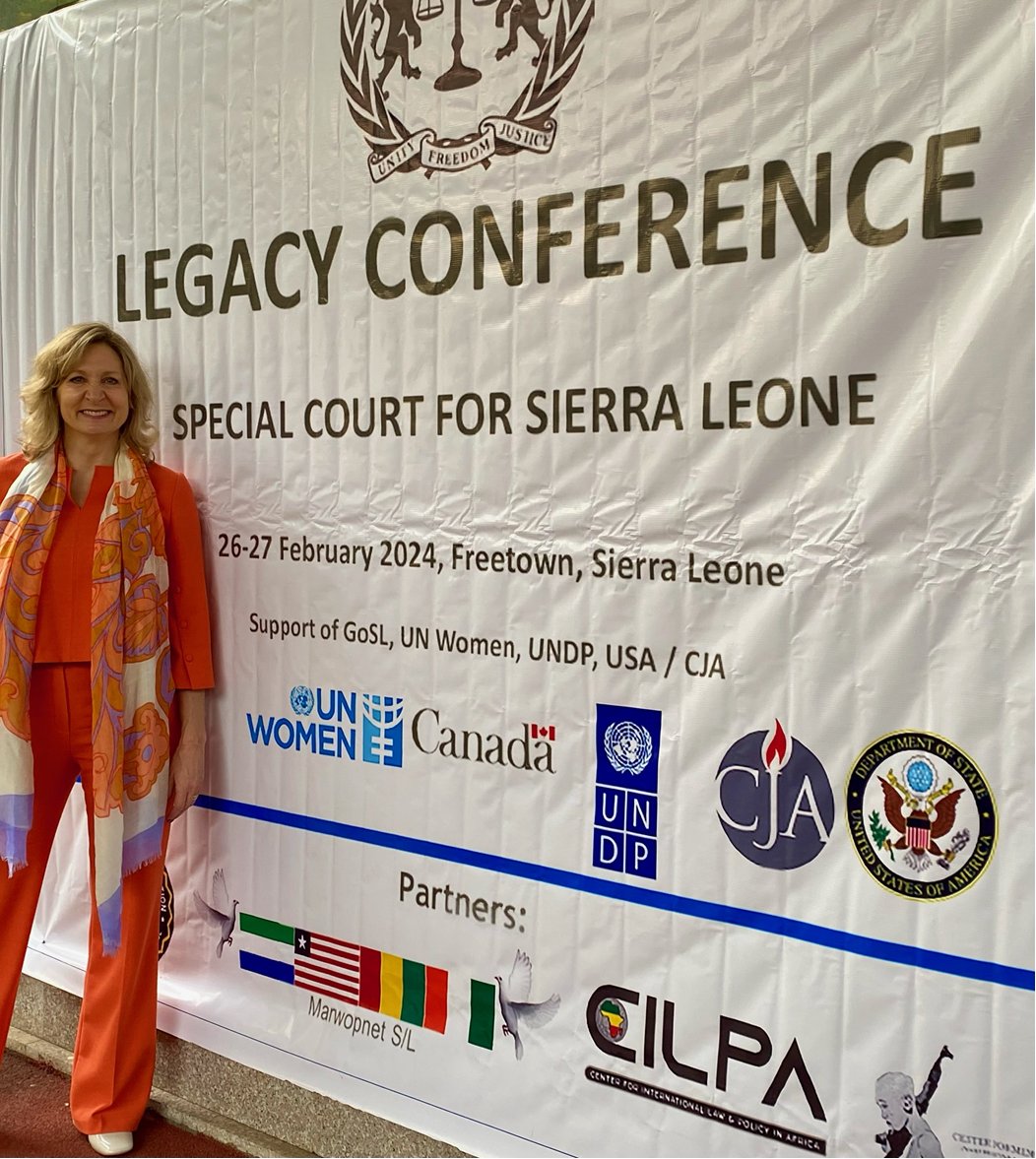 Thrilled to be in Freetown to celebrate the legacy of the Special Court for Sierra Leone! Inspired by the history of this institution and the courage of the Sierra Leonean people. 🇸🇱 🇺🇸 @SpecialCourt