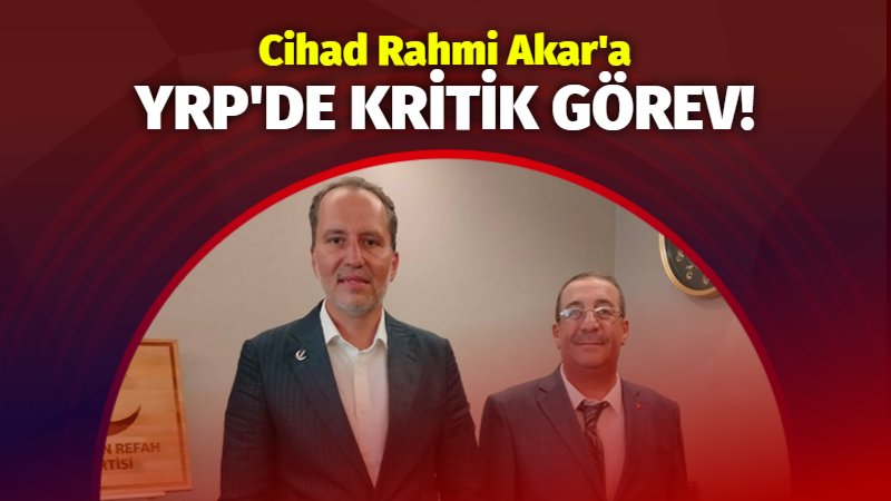 Cihad Rahmi Akar’a Yeniden Refah Partisi’nde kritik görev! haberdeger.com/2024/02/26/cih… 

#cihadrahmiakar  #yenidenrefahpartisi  #Gündem #Iğdır