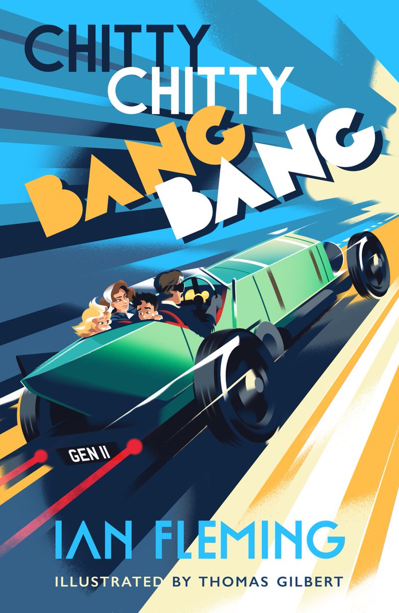 Ian Fleming's fine four-fendered friend CHITTY CHITTY BANG BANG is back for its 60th anniversary edition boasting a Truly Scrumptious & momentum-ous front cover by top speed and 007 illustrator Thomas Gilbert!

CHITTY CHITTY BANG BANG / June 2024
#ChittyChittyBangBang #IanFleming