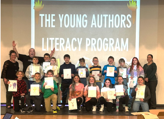 Exciting News!  Mr. Lazor and the 5th-grade team  celebrated the writing accomplishments of  17 5th-grade students with a surprise visit from author Alan St. Jean!   Access CRMS student books at theyoungauthorsfoundation.com. 
Watch our celebration video here! youtu.be/mQhVyJM3SLI